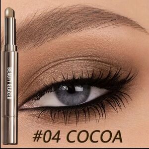 Beauty Glazed Smokey Eyeshadow Stick with Double Ended Shimmery Highlighter